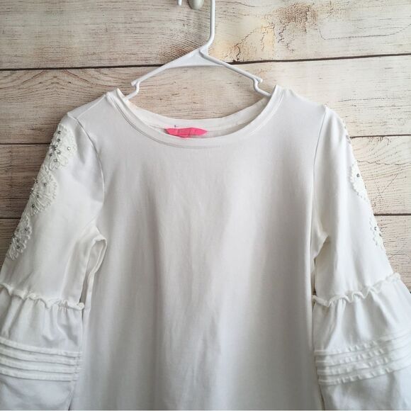 LILLY PULITZER FATIMA TOP IN WHITE - Picture 3 of 9